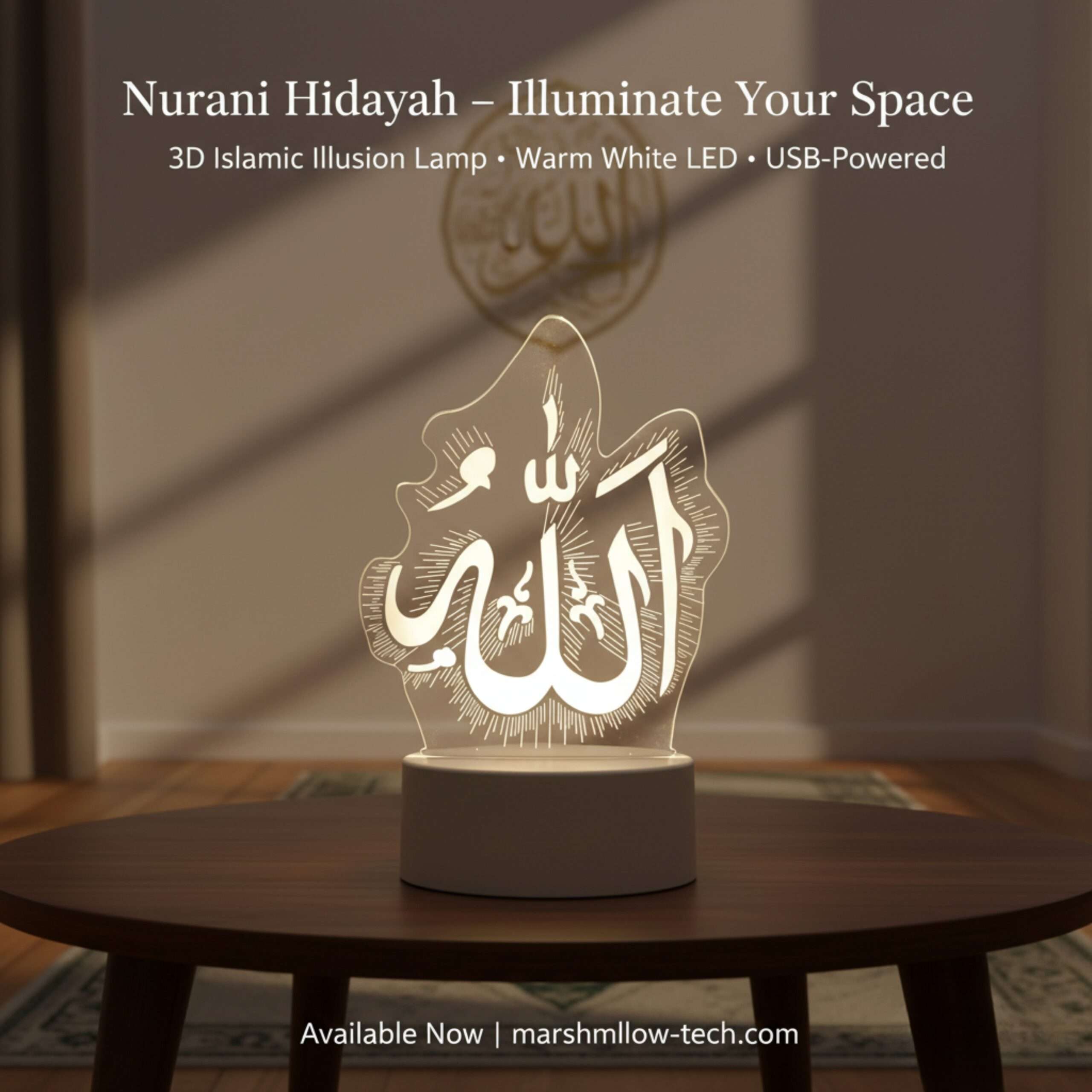 3d islamic lamp