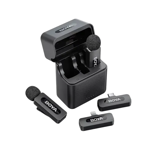 by-v3-combo-01-500x500-1.webp Boya BY-V3 Combo 2.4GHz Dual Channel Wireless Microphone System - Image 1