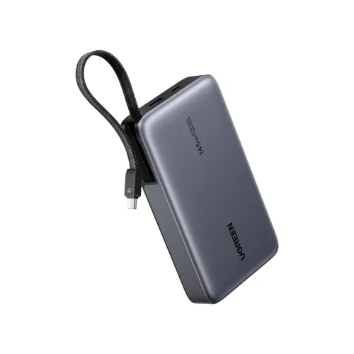 pb551-01-500x500-1.webp UGREEN PB551 Nexode Power Bank (65W, 20000mAh, 1.18" TFT Display, Built-in Cable) - Image 1