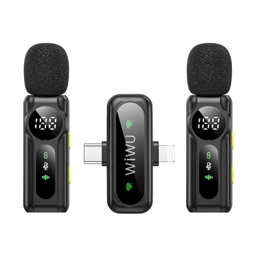 wi-wm007-01-500x500-1.webp WiWU Wi-WM007 Dual Wireless Lavalier Microphone - Image 1