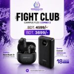Fight Club Campus Flex Combo 2 — OnePlus Nord Buds 3r + Baseus Comet 20000mAh Power Bank