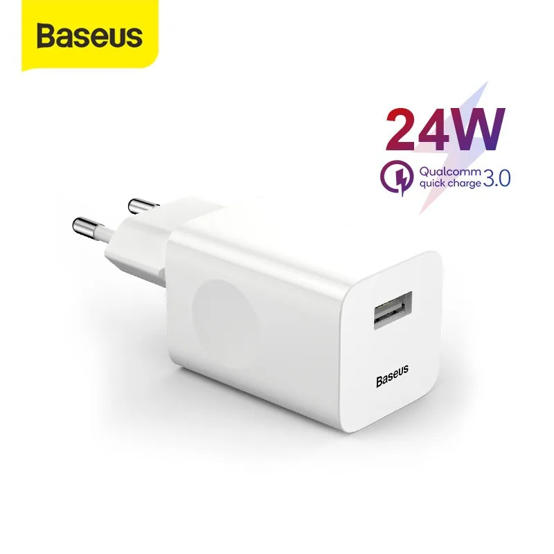 BASEUS-24W-Single-USB-Port-Fast-Charging-Adapter-CCALL-BX02.jpg.webp Baseus 24W Quick Charge 3.0 USB Charger - Image 1