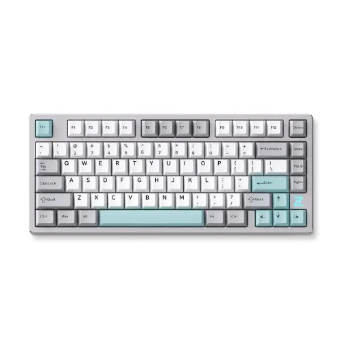 z75s-grey-blue-500x500-1.webp MCHOSE MC-Z75S-1 Grey Cream Shaft Mechanical Keyboard - Image 1