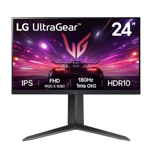 24gs65f-b-01-500x500-1.webp LG UltraGear 24GS65F-B 24" FHD IPS 180Hz Gaming Monitor - Image 1