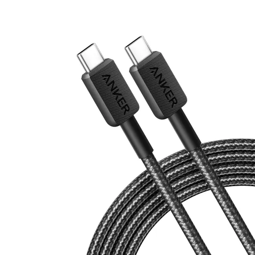 322-02-500x500-1.webp Anker 322 USB-C to USB-C Cable (3ft Braided) - Image 1