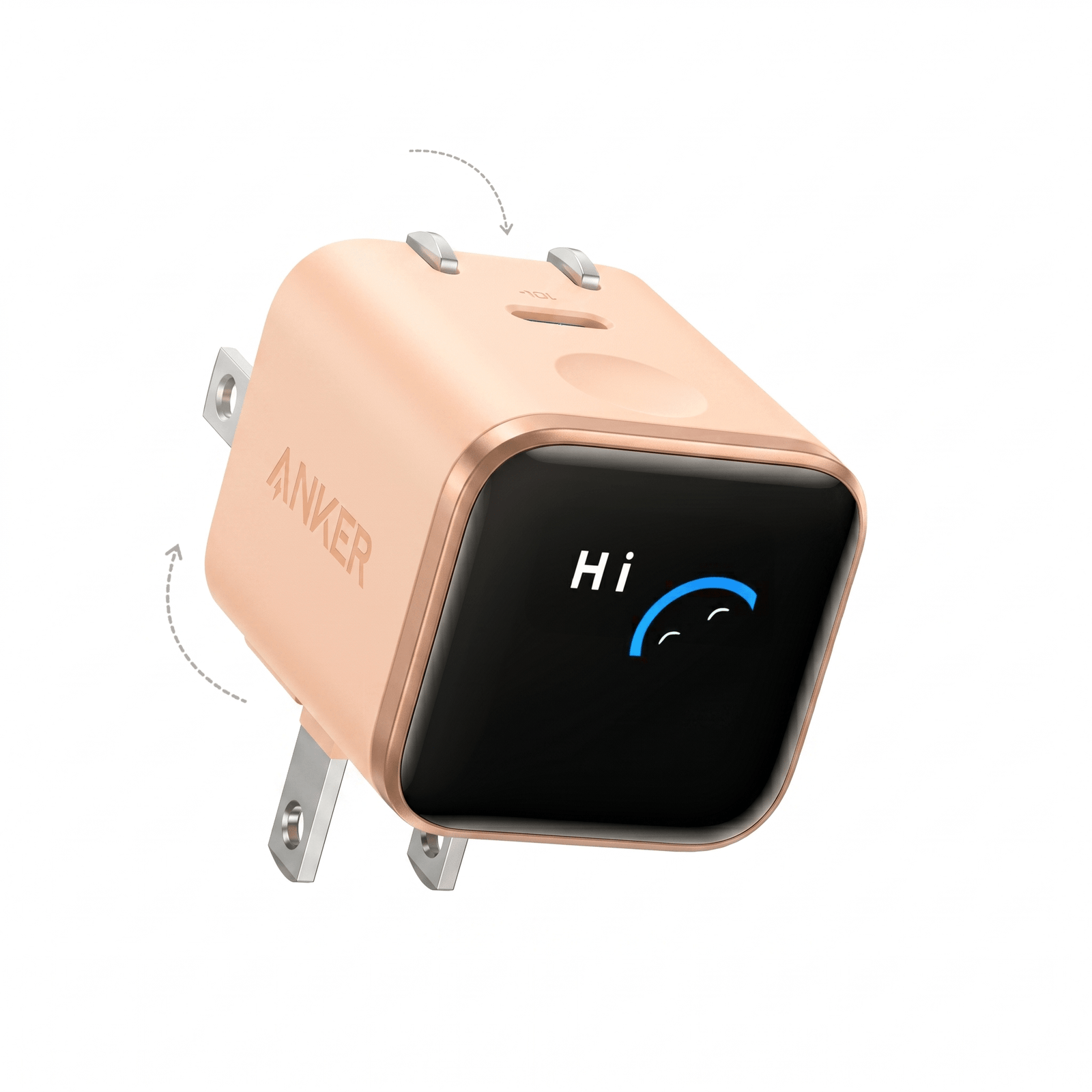 Anker-Nano-Charger-45W-Smart-Display-180C2B0-Foldable_-Light-Orange.png Anker Nano 45W Smart Display GaN Fast Charger - Image 1