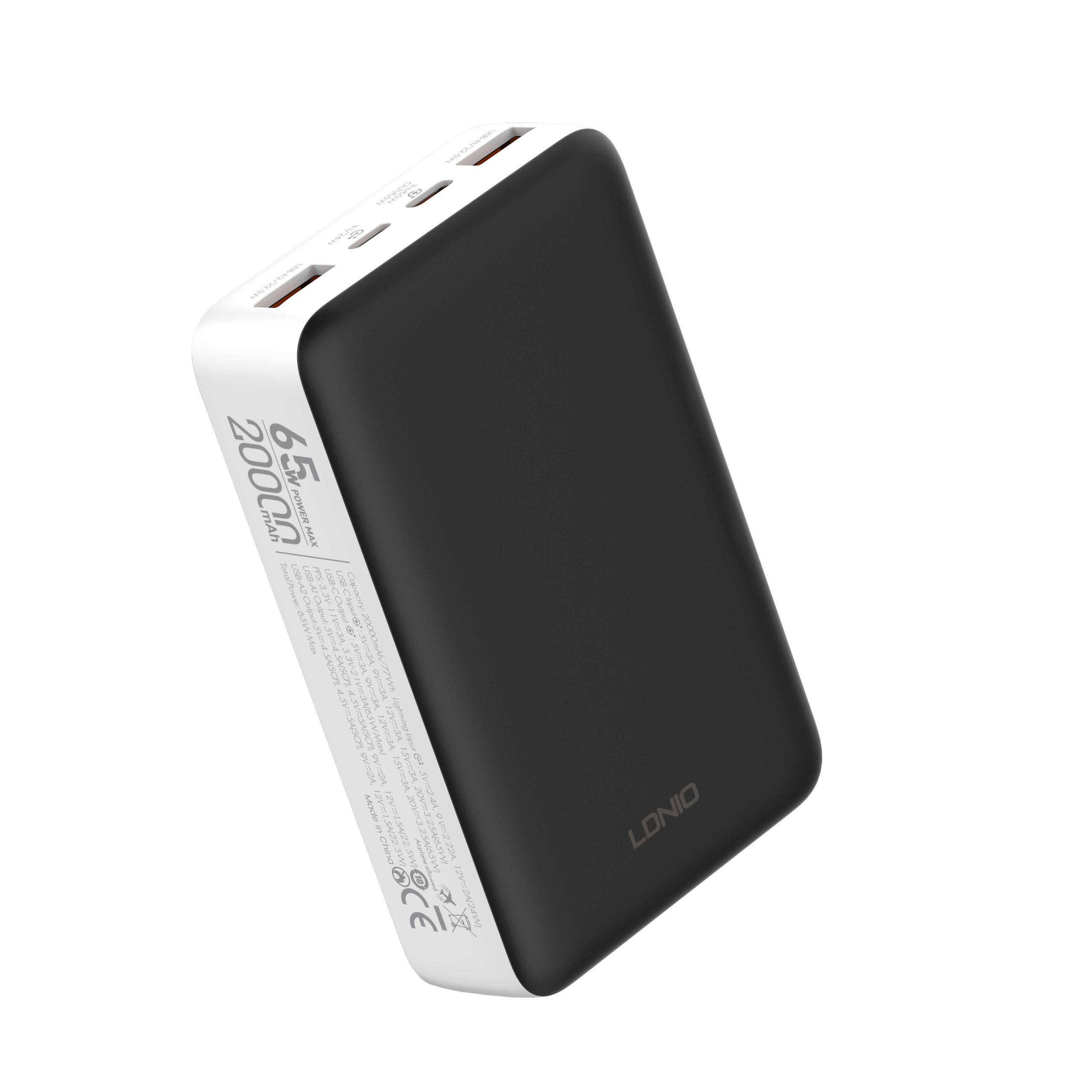 LDNIO-PQ27-20000mAh-65W-Fastcharging-Power-Bank-scaled-1.jpg LDNIO PQ27 20000mAh Power Bank - Image 1