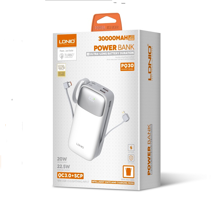 LDNIO-PQ30-30000mAh-Power-Bank.png LDNIO PQ30 30000mAh Power Bank - Image 1