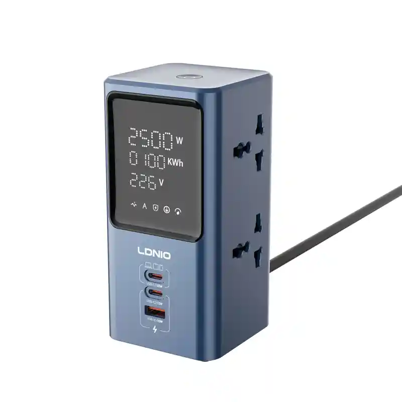 LDNIO-SC2-45W-PD-charger-2500W-1.webp LDNIO Power Socket 45W SC2 EU - Image 1