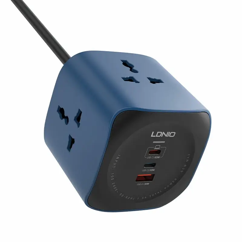 ldnio-sc3319-65w-1.webp LDNIO Power Socket Cube 65W SC3319 EU - Image 1