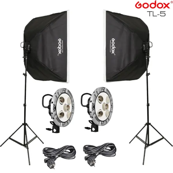 Godox-TL-5K-5-in-1-E27-Socket-Studio-5-in-1-Bulb.webp Godox TL-5K 5-in-1 E27 Socket Studio Tricolor Light + 60x60cm Softbox - Image 1