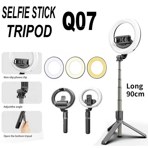 Q07-Live-Streaming-Light-Bluetooth-Selfie-Stick-Tripod-1-jpg.webp Q07 Live Streaming Light Bluetooth Selfie Stick Tripod - Image 1