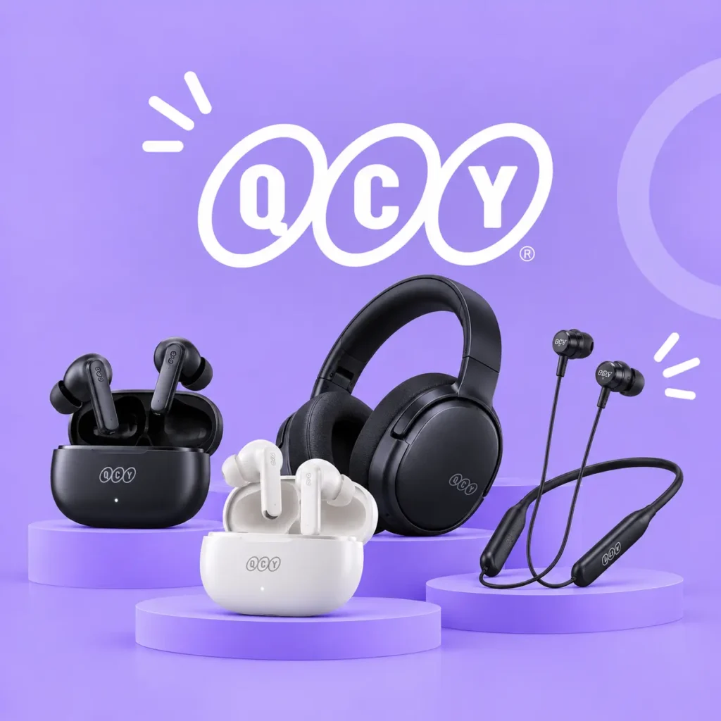 QCY Audio Collection in Purple