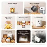 Xiaomi Air Fryer 6.5L (Black) - Image 2