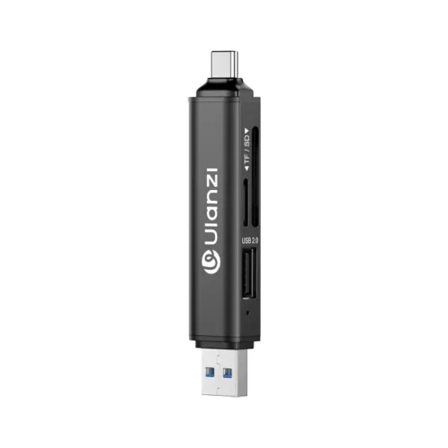 cr1-01-500x500-1.webp Ulanzi CR1 3-in-1 USB Card Reader, Black - Image 1