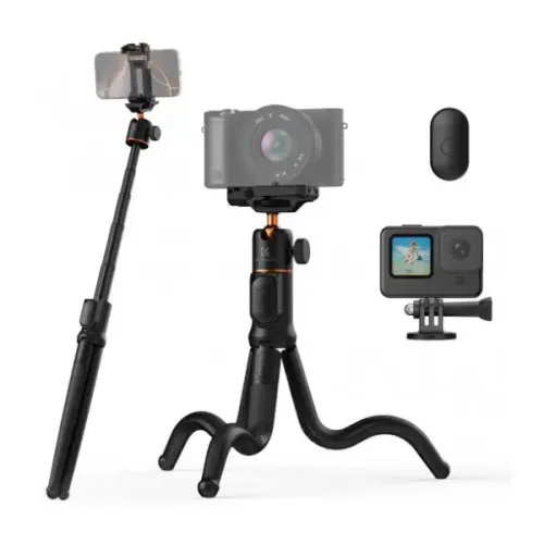 kf09-152-ms-29-01-500x500-1.webp K&F Concept KF09.152 MS-29 Extendable Flexible Gorillapod Tripod with Wireless Remote - Image 1