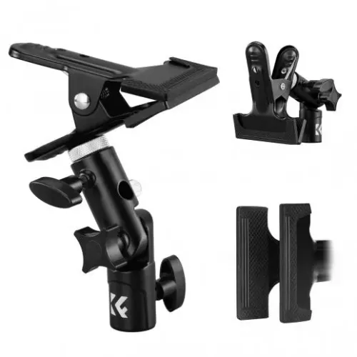 kf18-0014-01-500x500-1.webp K&F Concept KF18.0014 Heavy Duty Metal Clip Holder for Lights, Reflectors & Backgrounds - Image 1