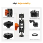 K&F Concept KF31.098 MS-27 Universal Ball Head Magic Arm with Cold Shoe - Image 5