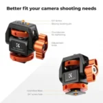 K&F Concept KF31.133 MS-42 Swivel & Tilt Field Monitor Cold Shoe Mount - Image 2