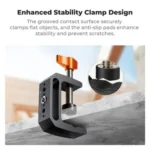 K&F Concept KF31.224 MS-37 Aluminium C-Clamp Desk Mount Holder (2-Pack) - Image 3